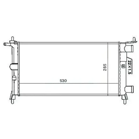 MGA Radyatör – 80167 / OEM 1300173 ürün görseli