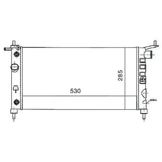 MGA Radyatör – 80168 / OEM 1300150 ürün görseli