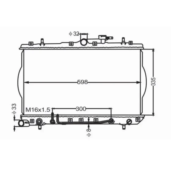 MGA Radyatör – 80198 / OEM 2531022250 ürün görseli
