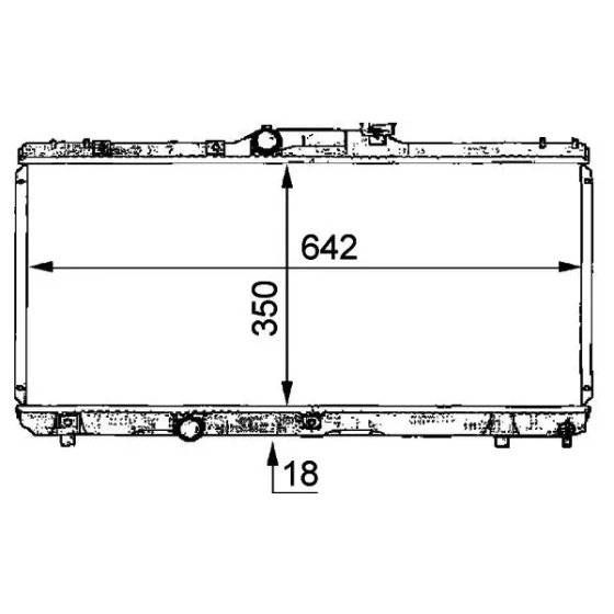 MGA Radyatör – 80256 / OEM 1640015450 ürün görseli