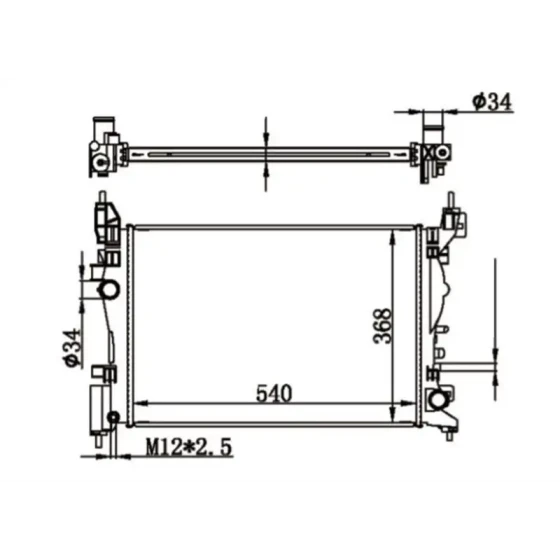 MGA Radyatör – 80409 / OEM 1300312 ürün görseli