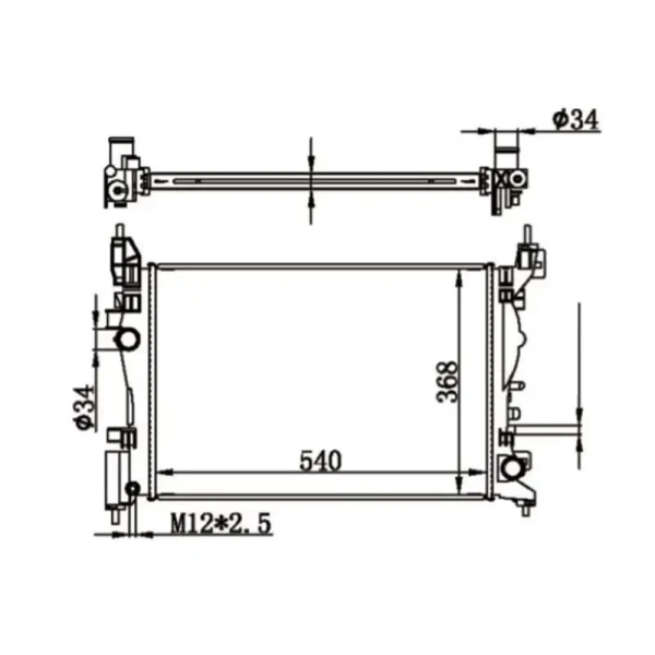 MGA Radyatör – 80409 / OEM 1300312