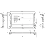 MGA Radyatör – 80489 / OEM 98AB8005DF