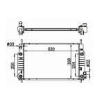 MGA Radyatör – 80555 / OEM ME97BB8005BA
