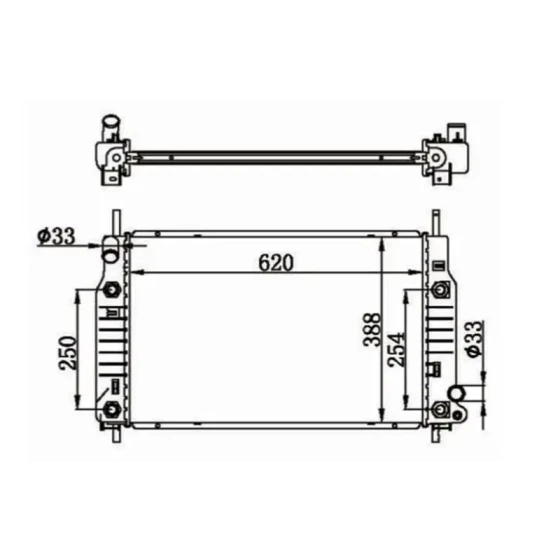 MGA Radyatör – 80555 / OEM ME97BB8005BA ürün görseli