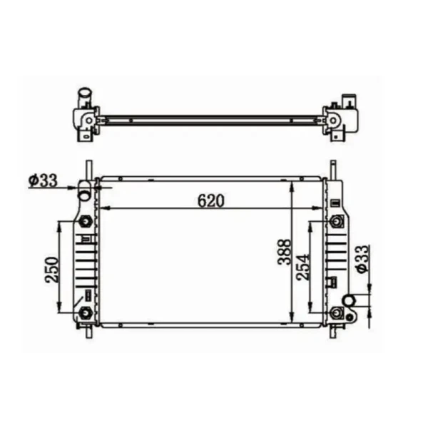 MGA Radyatör – 80555 / OEM ME97BB8005BA