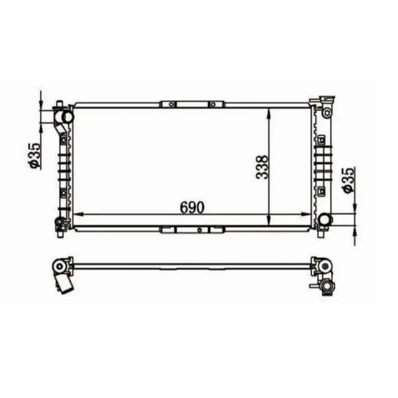 MGA Radyatör – 80565 / OEM FS1915200D ürün görseli