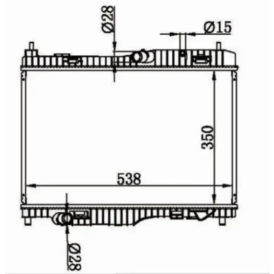MGA Radyatör – 80576 / OEM H1BG8005CD ürün görseli