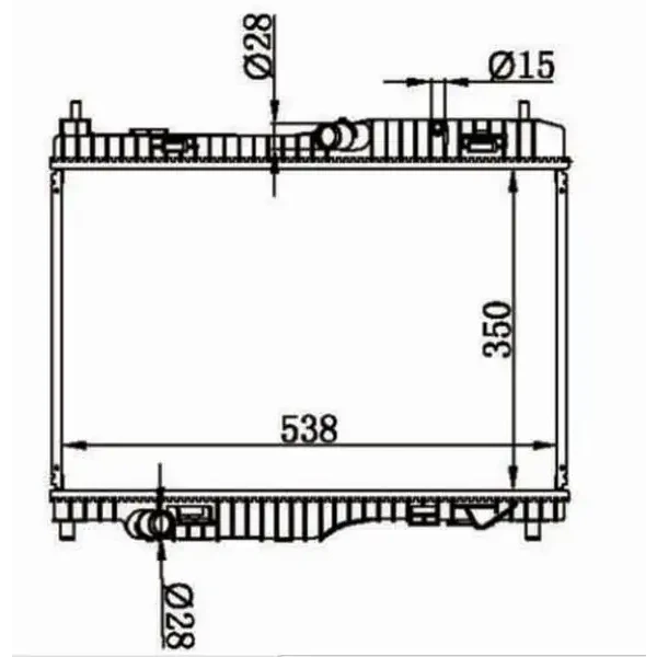 MGA Radyatör – 80576 / OEM H1BG8005CD
