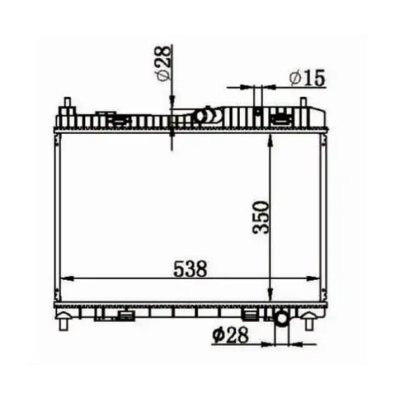 MGA Radyatör – 80578 / OEM 8V518005BF ürün görseli