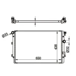 MGA Radyatör – 80585 / OEM 5N0121253P
