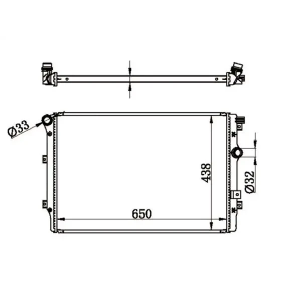MGA Radyatör – 80585 / OEM 5N0121253P ürün görseli