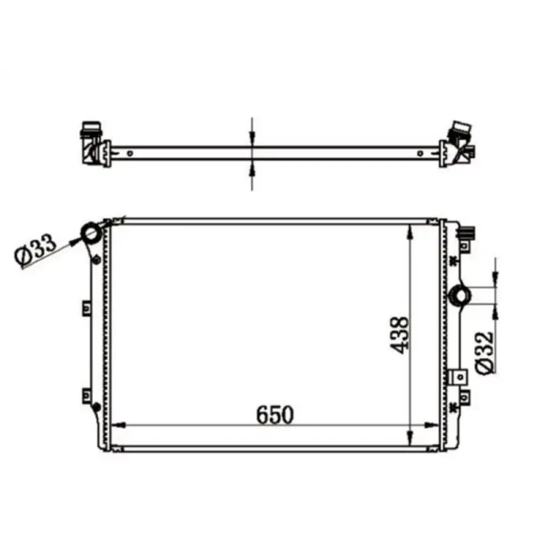 MGA Radyatör – 80585 / OEM 5N0121253P
