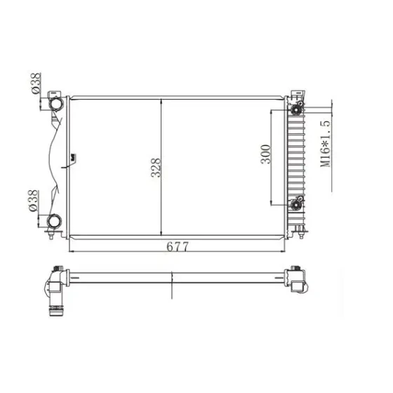 MGA Radyatör – 80590 / OEM 4F0121251AE ürün görseli