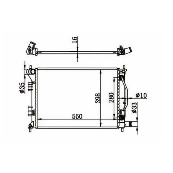 MGA Radyatör – 80609 / OEM 253103X100 ürün görseli