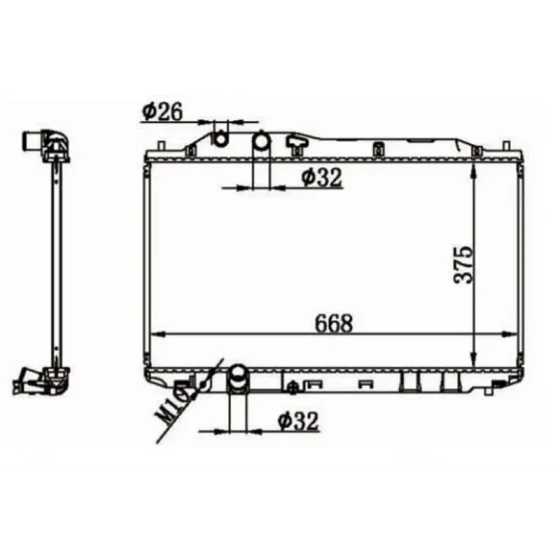 MGA Radyatör – 80667 / OEM 19010RNAJ51 ürün görseli