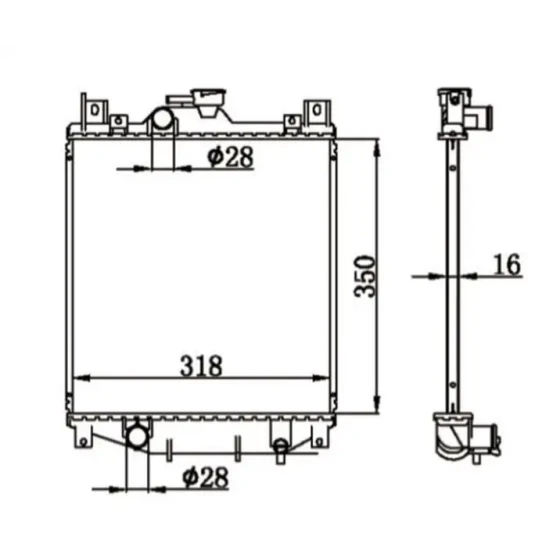 MGA Radyatör – 80683 / OEM 1770080E00 ürün görseli