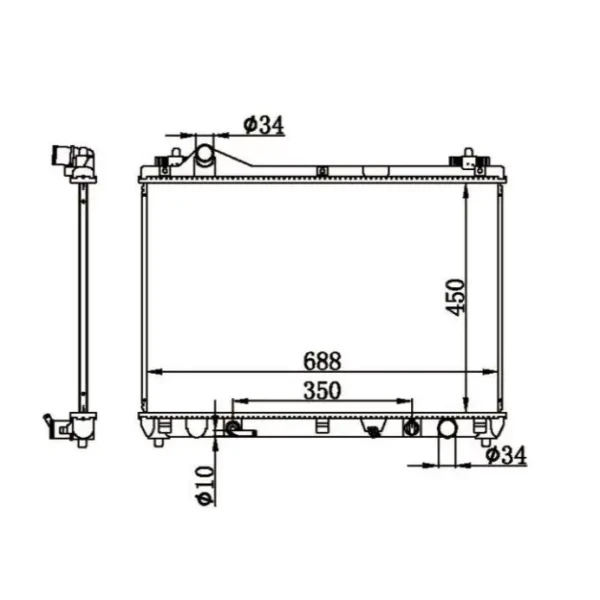 MGA Radyatör – 80686 / OEM 1770066J10