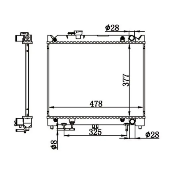 MGA Radyatör – 80690 / OEM 1770060A11 ürün görseli