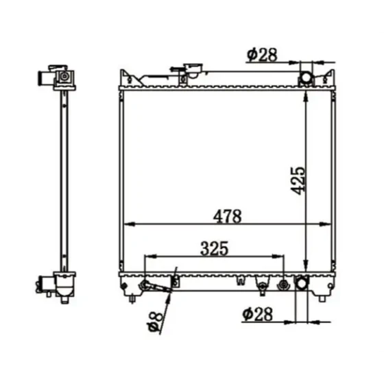 MGA Radyatör – 80692 / OEM 1770056B10 ürün görseli