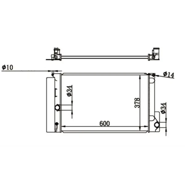 MGA Radyatör – 80704 / OEM 1640022160