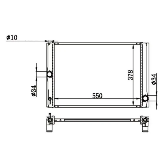 MGA Radyatör – 80707 / OEM 164000N060 ürün görseli