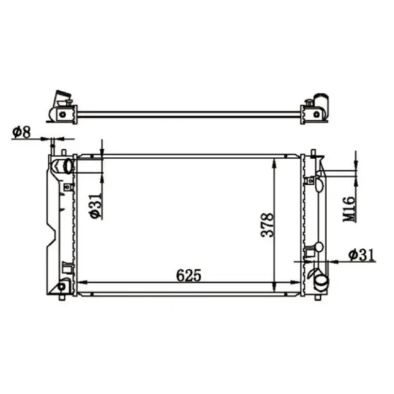 MGA Radyatör – 80709 / OEM 164000N030 ürün görseli