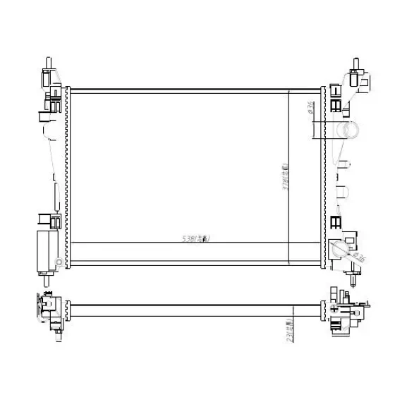 MGA Radyatör – 80744 / OEM 1300340 ürün görseli