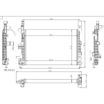 MGA Radyatör – 80850 / OEM F1F18005HB