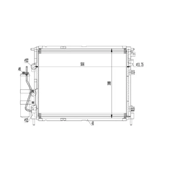 MGA Radyatör – 82232 / OEM 8200211563 ürün görseli