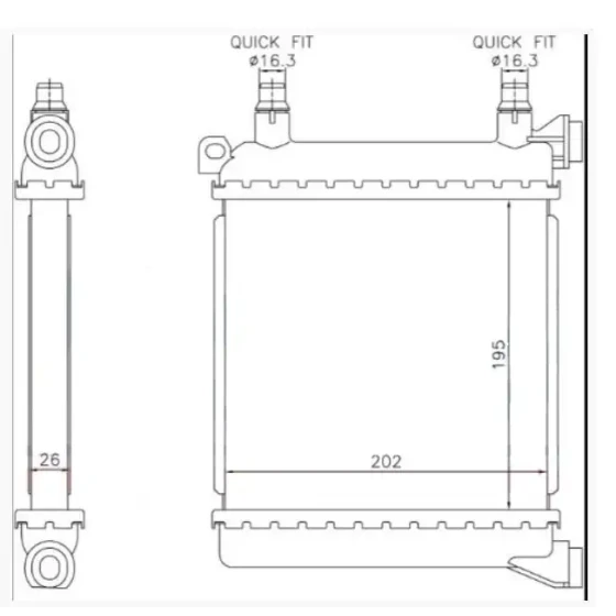 ORIS Radyatör – BBM915026 / OEM 7634565 ürün görseli