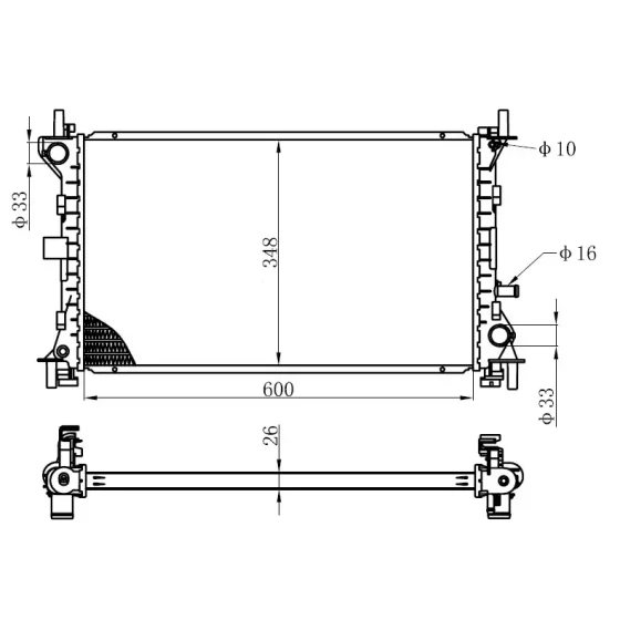 ORIS Radyatör – BFR011026 / OEM 98AB8005DF ürün görseli