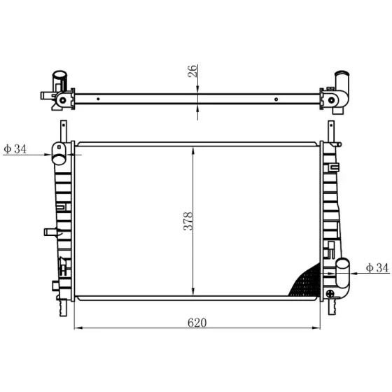 ORIS Radyatör – BFR079026 ürün görseli