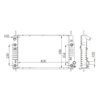 ORIS Radyatör – BFR124026 / OEM 1011984
