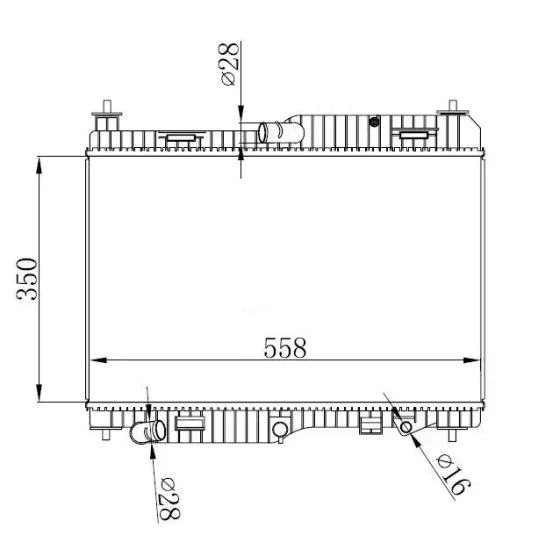 ORIS Radyatör – BFR140018 / OEM 8V518005FA ürün görseli