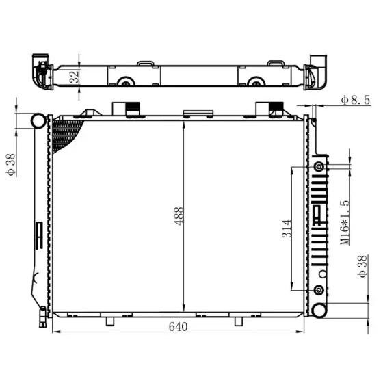 ORIS Radyatör – BME035032 ürün görseli