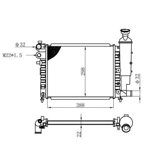 ORIS Radyatör – BPE014022 ürün görseli