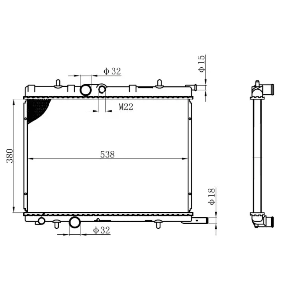 ORIS Radyatör – BPE020016 / OEM 1330F4G382