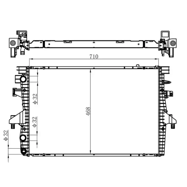 ORIS Radyatör – BVW000026 / OEM 7H0121253F