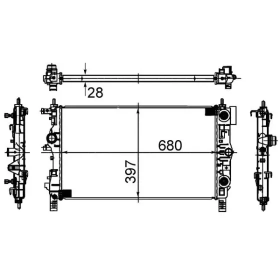 Mahle Radyatör – CR1011000S ürün görseli