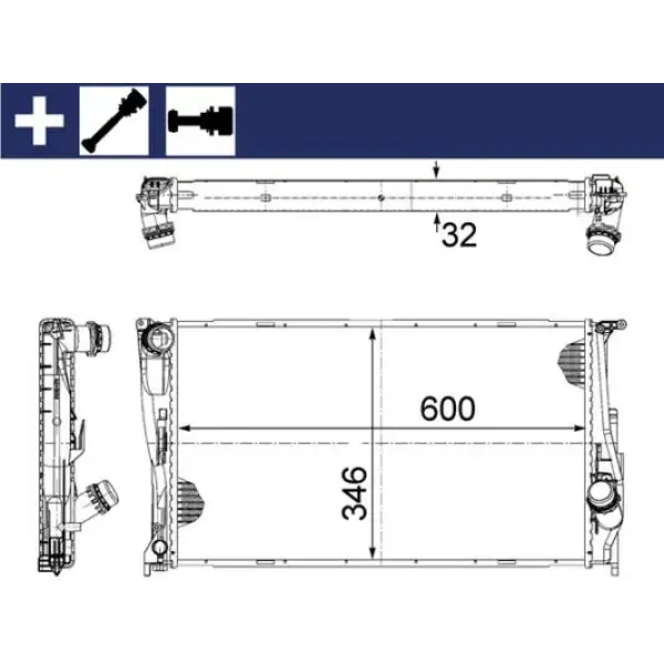Mahle Radyatör – CR1083000S / OEM 17117790297