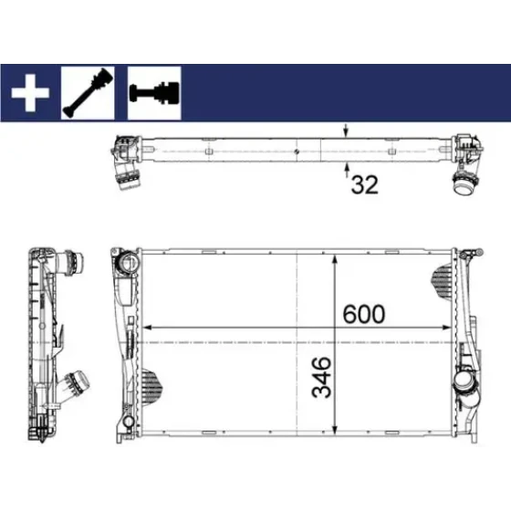 Mahle Radyatör – CR1085000S / OEM 17117790297 ürün görseli