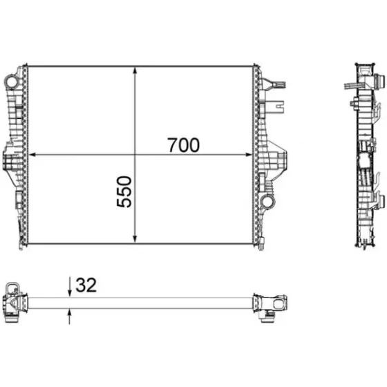 Mahle Radyatör – CR1183000P / OEM 95810613210 ürün görseli
