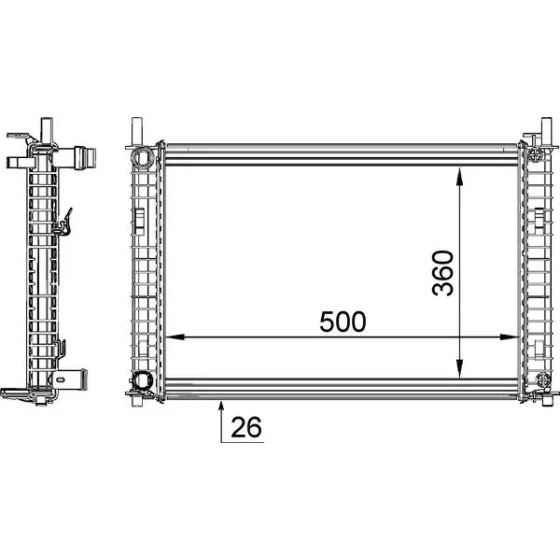 Mahle Radyatör – CR1356000S ürün görseli