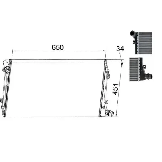 Mahle Radyatör – CR1395000S ürün görseli