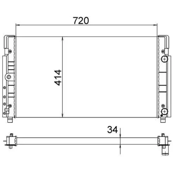 Mahle Radyatör – CR1533000S / OEM 7D0121253C ürün görseli