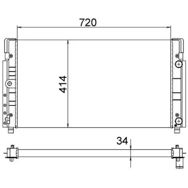 Mahle Radyatör – CR1533000S / OEM 7D0121253C