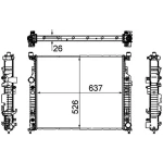 Mahle Radyatör – CR1706000P / OEM A2515000403
