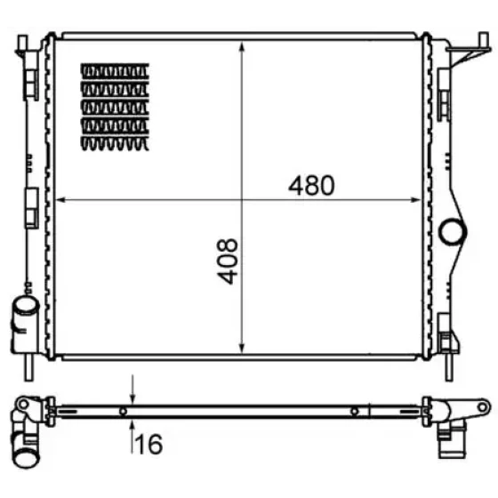 Mahle Radyatör – CR1765000S / OEM 8200735038 ürün görseli