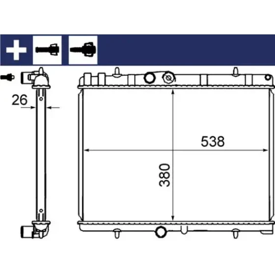 Mahle Radyatör – CR2014000S ürün görseli